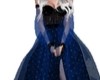 blue princess gown