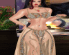 Beige belly dance suit