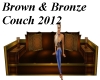 Brown & Bronze Couch
