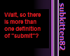 Submit defined