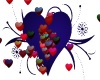 Blue heart & Hearts