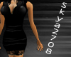 [S] Black Silk Dress