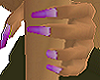 purple omen nails
