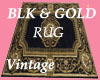 Black & Gold vintage RUG