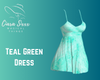Teal Green Dress