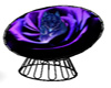 purple rose wolf chair