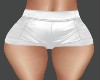 !R! White Leather Shorts
