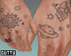 ✔ Space Hands Tattoo