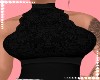 C-Mila Black Lace Top