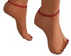 Bare Feet Red