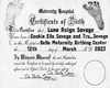 Custom HH Birth Cert