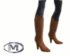 Brown High Cowgirl Boots