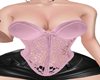Top Renda Rosa Set