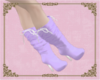 A: Purple boots