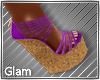 Lilac Cork Sandals