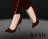 Black & red pumps