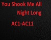 You Shook Me All Night L