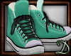 [D] Green Canvas Shoes
