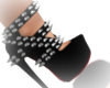 {S} Black/Spike Boots
