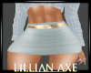 [la] Grey skirt + belt