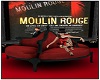 Moulin seat red black