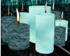Teal Candles