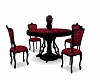 RED LACE TABLE&CHAIRS