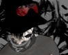 glasses anime red