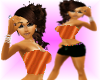 TieDie Orange Short Set