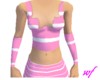 pink/white top w/armband