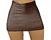 Mini Skirt Leather Brown