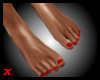 Dainty Flat Feet/Red