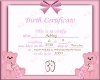{lC}Birth Certificate