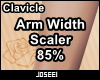 Arm Width Scaler 85%