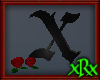 Gothic Letter X Roses