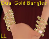 (LL)Dual Gold Bangles