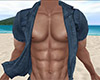 Teal Open Den Shirt 4 M