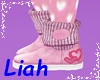Pinky Hearts Boots