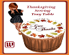Thanksgiving Serving Tab