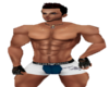  White/Blue Boxers