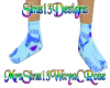 ~Blue Baby Shark Socks~