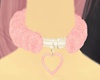 Collar  Fur Cute Pink