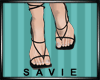 SAV Black Laced Heels