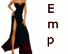 {Emp} black gown