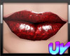 Lips RED  Glitter