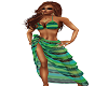 Green Bikini with Sarong