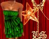 LS Green Christmas Dress