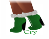 C~Green Santa Boots