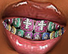 F| Cross Colored Grillz