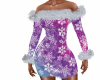 Snowflake Fur Dress